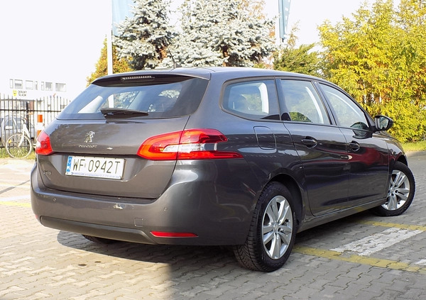 Peugeot 308 cena 49999 przebieg: 158255, rok produkcji 2019 z Wrocław małe 407